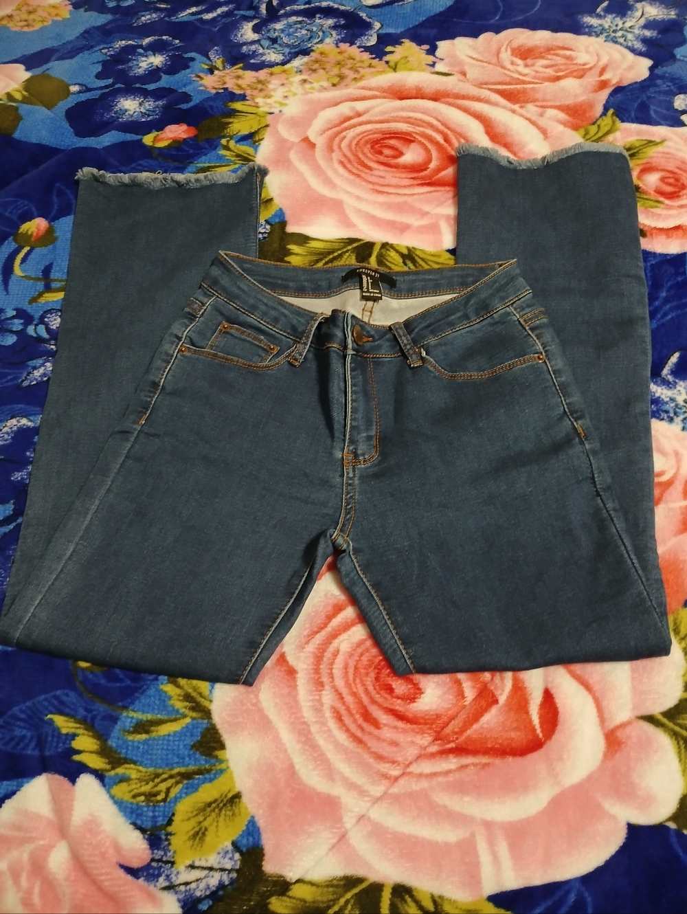 Dark Blue Women's Straight-Leg Jeans